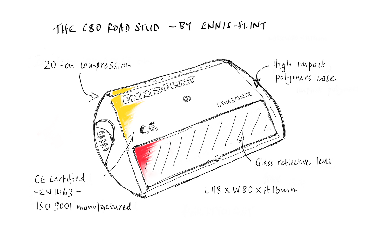C80 Road Stud RSA-YYR